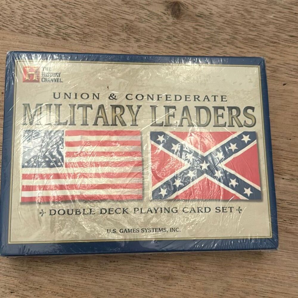 The history channel union and Confederate military leaders double deck playing c